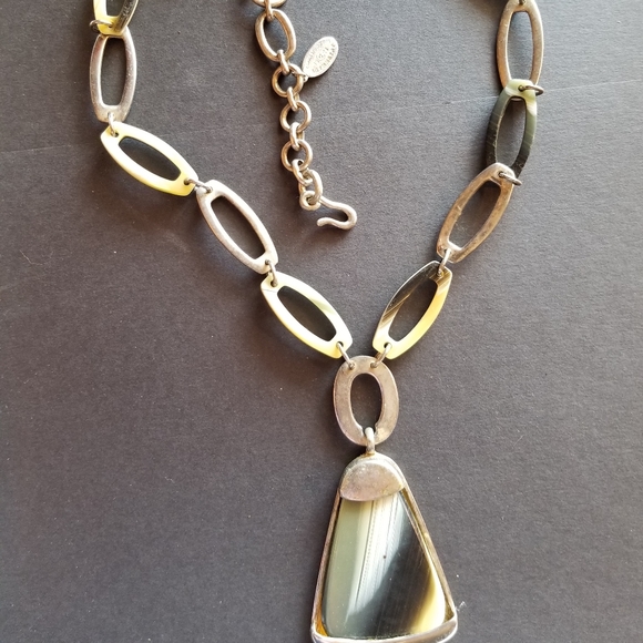 CLARA KASAVINA STUDIO NY handcrafted HORN necklace - Picture 1 of 9